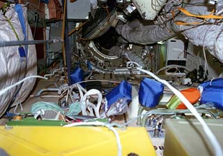 Interior views of the Spektr module